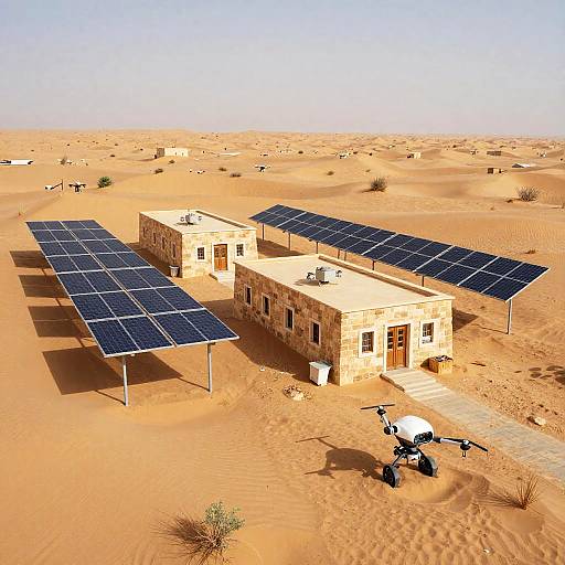 Desert Colony with Solar-Powered Base
