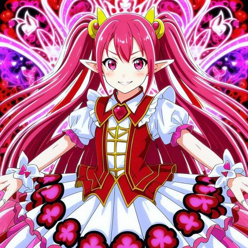 Illustration of Akagi towa, go! princess precure in the style of Shiden (sashimi no wife)