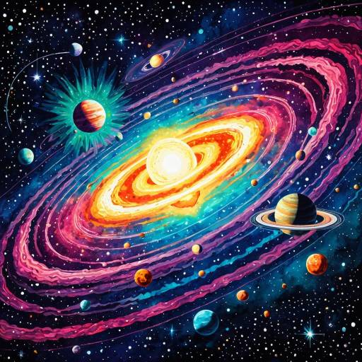 Cosmic Ketamine Abstract Art Background