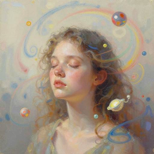 Dreamy Portrait of Introverted Imagination