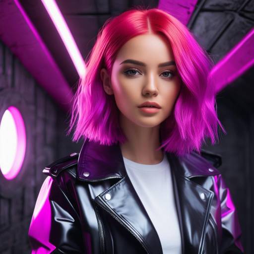Neo-Futuristic Influencer Hair Transformation