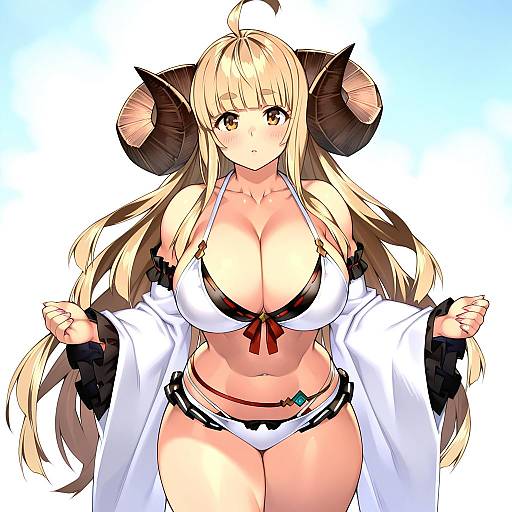 Illustration of Anila (summer) (granblue fantasy), granblue fantasy in the style of 23 (real xxiii)