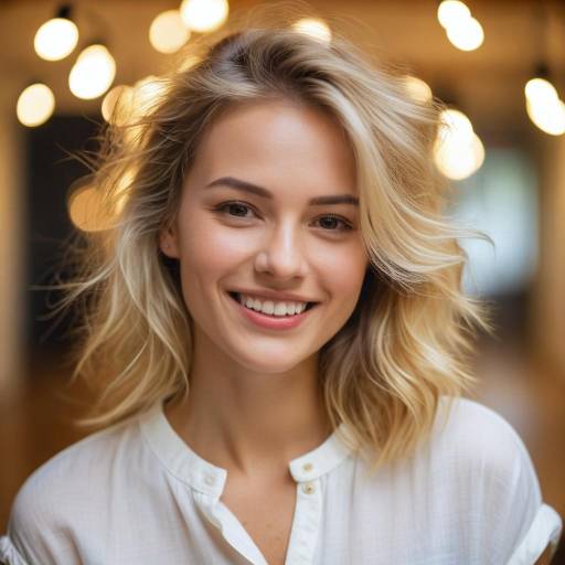 Warm Portrait of a Young Woman