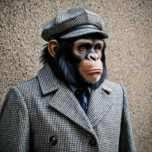 Classic Tweed Detective Chimp Cosplay Costume