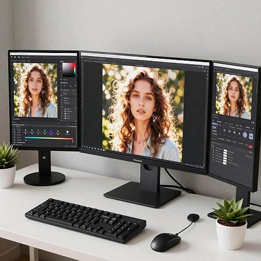 Photo Editing Workspace Lens Flare Removal
