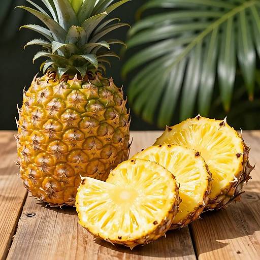 Vibrant Tropical Pineapple Close-Up