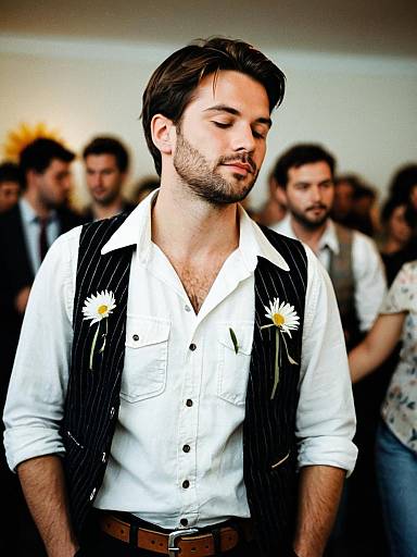 Realistic Man at Marriage Party