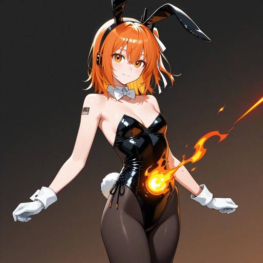 Futuristic Playboy Bunny in Cowboy Style