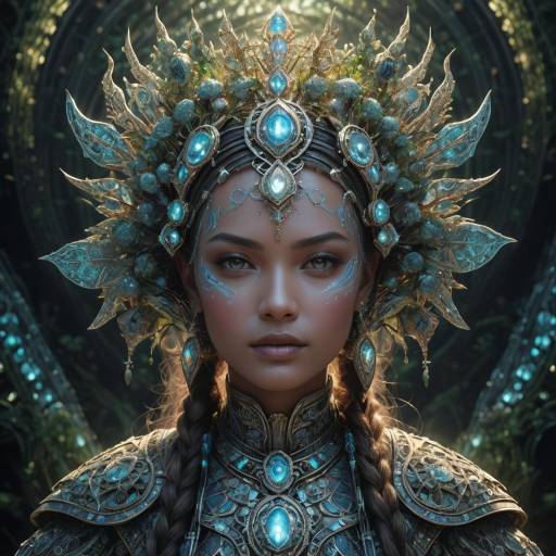 Ethereal Queen: Cinematic Surreal Portrait