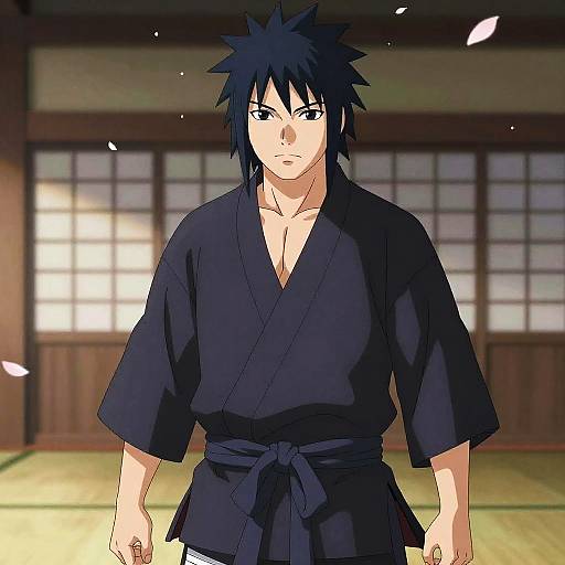 Epic Martial Artist in Serene Dojo