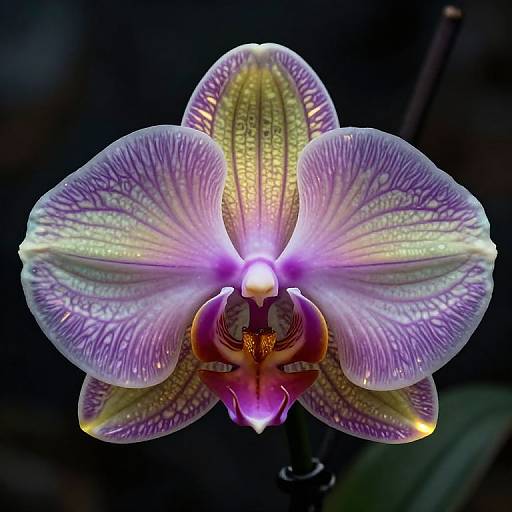 Hyper-Realistic Glowing Orchid Art