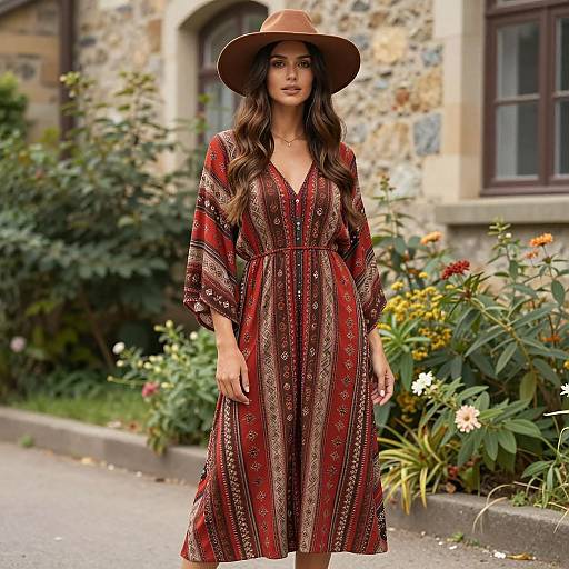 Summer Bohemian Outfit in Natural Light