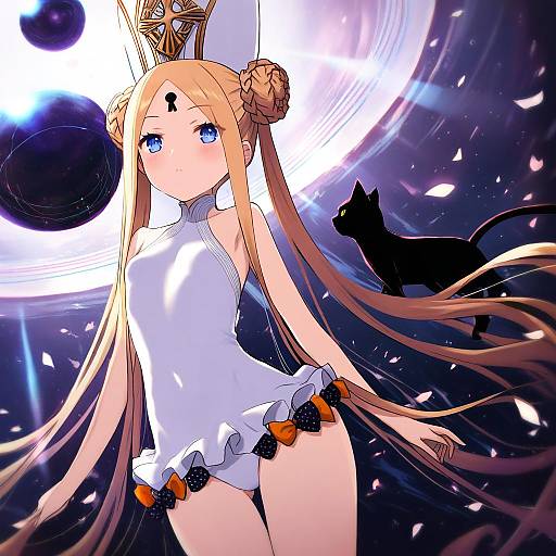 Illustration of Abigail williams (swimsuit foreigner) (second ascension) (fate), fate/grand order in the style of Engiyoshi