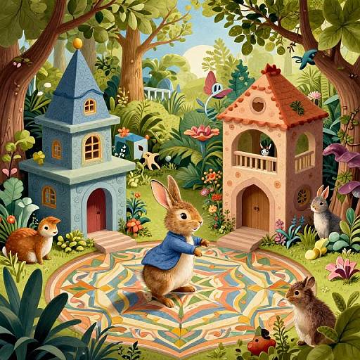 Whimsical Beatrix Potter Meets Escher