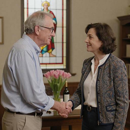 Warm Encounter in a Vintage Setting