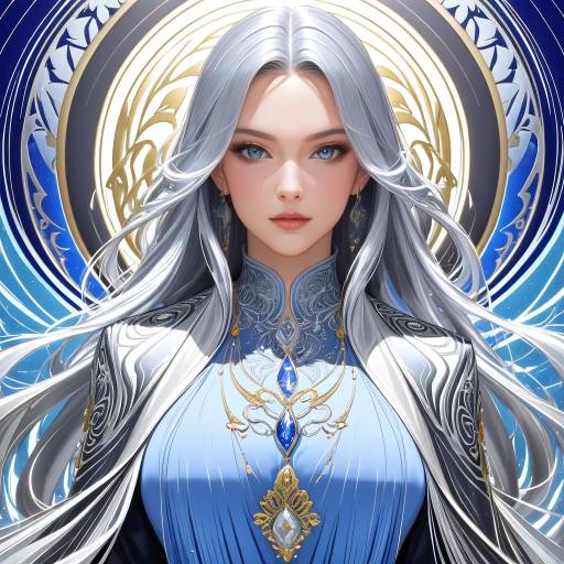 Elegant Portrait of a Wise Woman Elegant Portrait of a Wise Woman