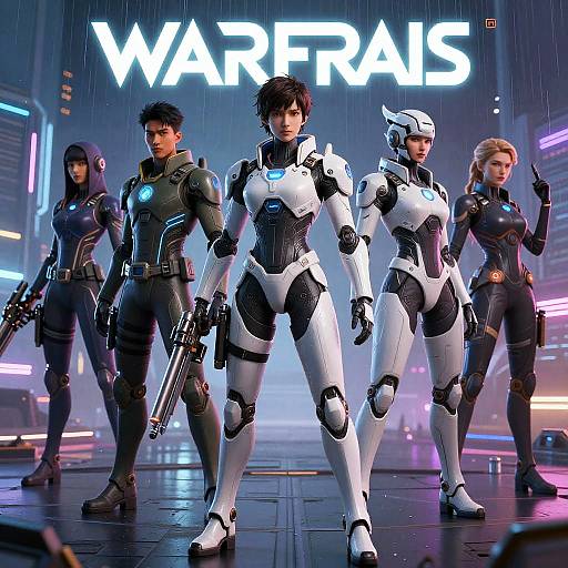 Warframe Futuristic Warriors Team