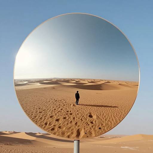 Surreal Desert Mirror of Realities