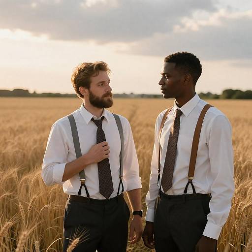 Golden Wheat Field Sunset Portrait