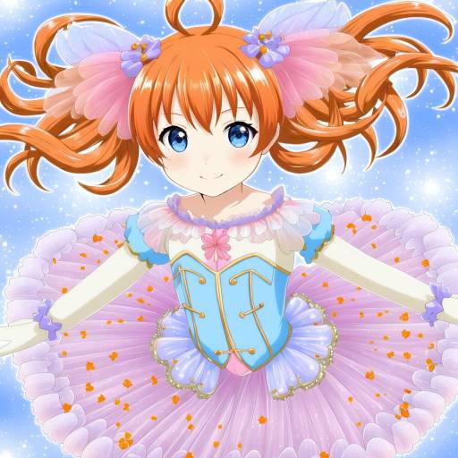 Illustration of Ahiru (princess tutu), princess tutu in the style of Shirosuzu