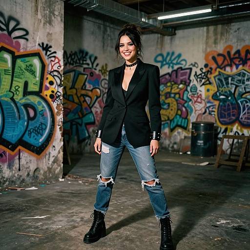 Edgy Urban Portrait with Cinematic Vibe