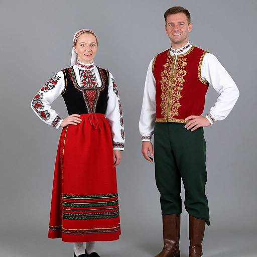 Traditional East Telemark Folk Costumes