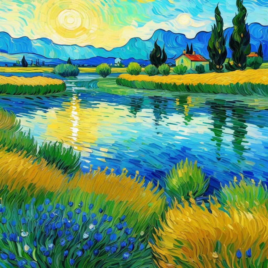 Elegant Van Gogh Impressionist Landscape