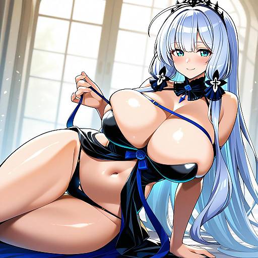 Illustration of Alsace (azur lane), azur lane in the style of Umigarasu (kitsune1963)