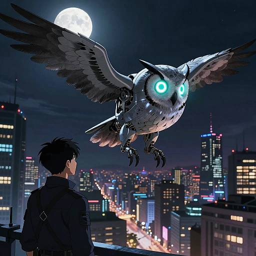 Bio-Mechanical Owl Drone Meets Watchman