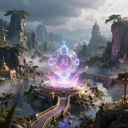 AI-Generated Stunning Fantasy World