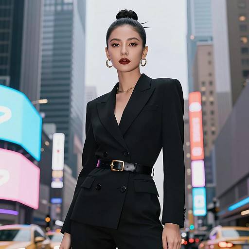 Chic Urban Fashion with Neon Vibes