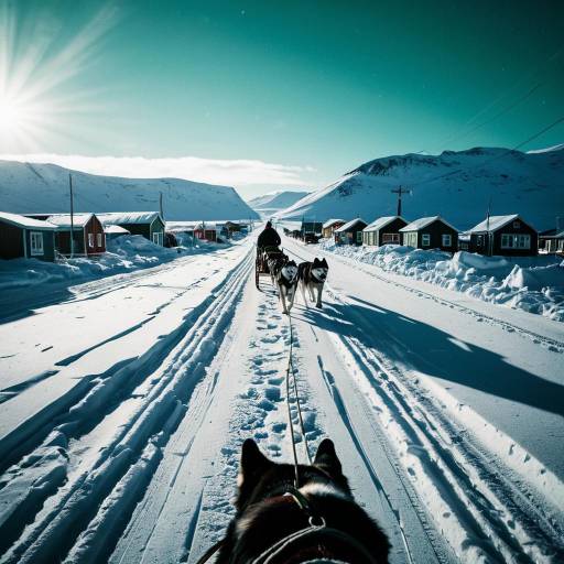 Dog Sledding Through Icy Greenlandic Village