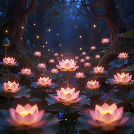 Mythical Floating Lotus Garden