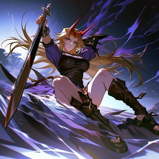 Illustration of Mutou yuugi, yu-gi-oh! in the style of As109