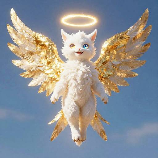 Radiant Celestial Seraph Fantasy Creature