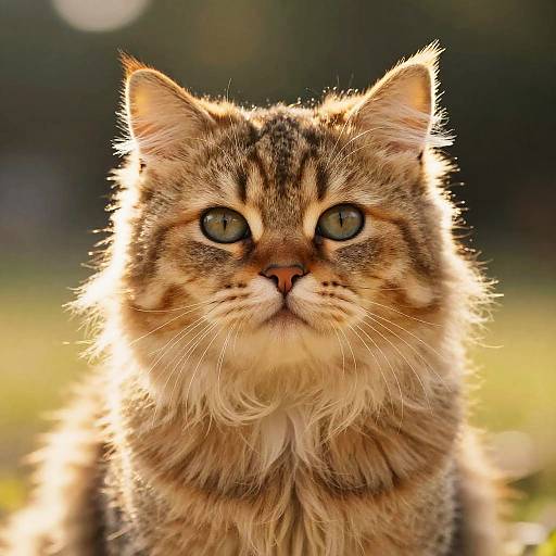 Fluffy Ittybitty Kitty Cat Portrait