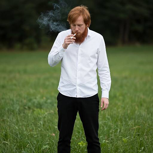 Man Eating Venus Flytrap Outdoors Realistic