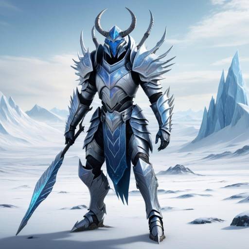Iridescent Insectoid Warrior in Tundra Iridescent Insectoid Warrior in Tundra