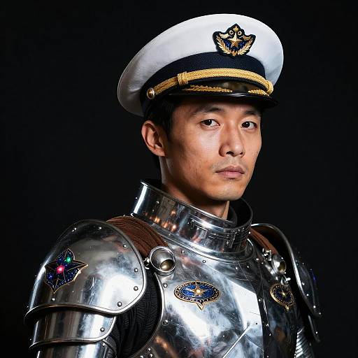 Baroque Galactic Starship Captain Portrait