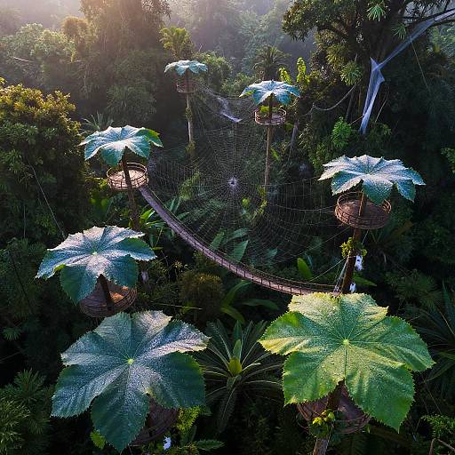 Enchanted Jungle Canopy at Dawn