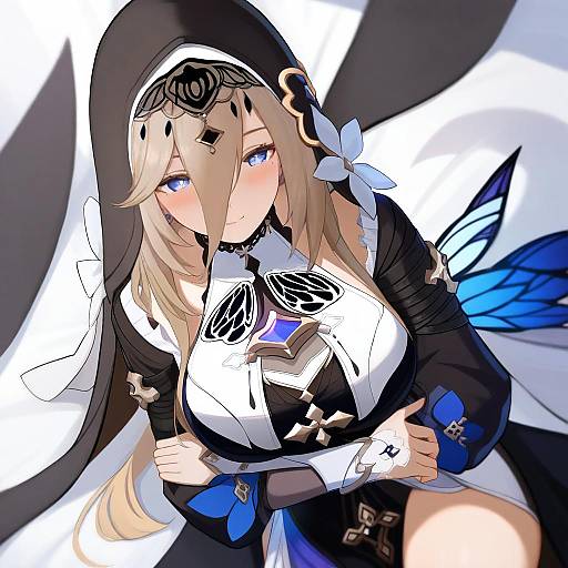 Illustration of Aponia (honkai impact), honkai (series) in the style of Camonome