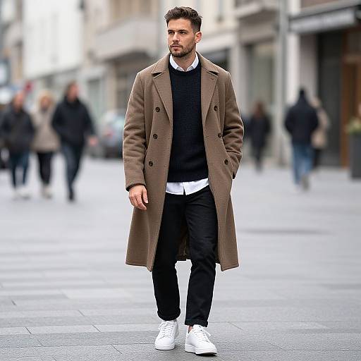 European Man in Seasonal Streetwear