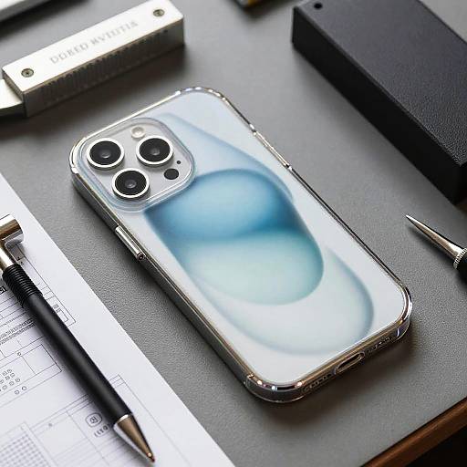 iPhone 15 Transparent Case Mockup