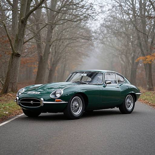 Jaguar E-Type Low Drag Coupé Forest Scene