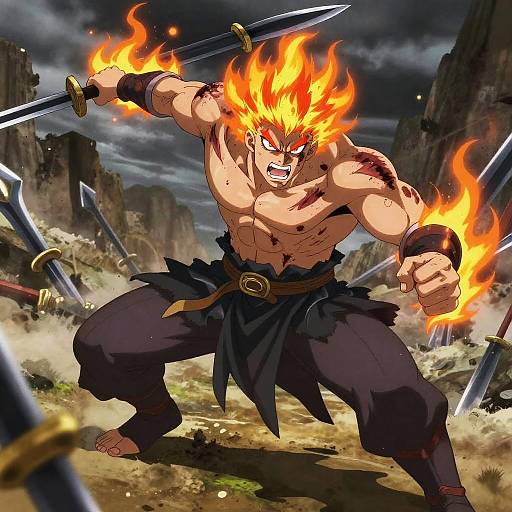 Fierce Berserker Warrior Charging