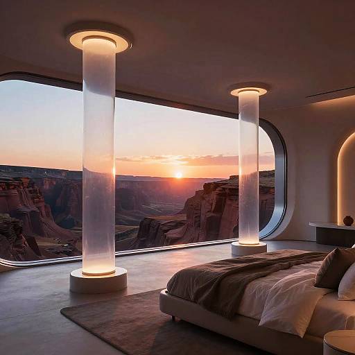 Futuristic Luxurious Bedroom Interior