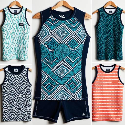 Stylish Summer Moodboard for Men's Rash Guards