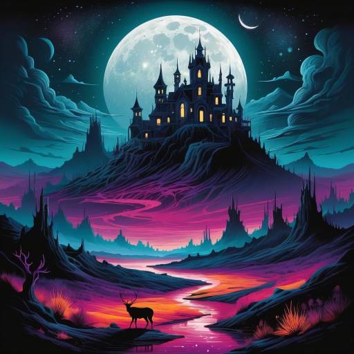 Enchanting Moonlit Mystical Creatures Enchanting Moonlit Mystical Creatures