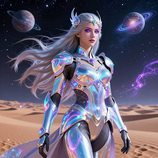 Majestic Galaxy Empress in Neon Armor