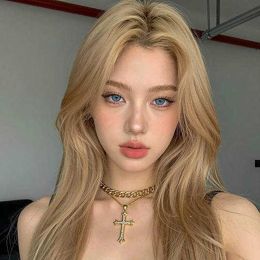 Portrait of a Young Woman with Blonde Hair